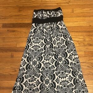 Strapless long maxi dress